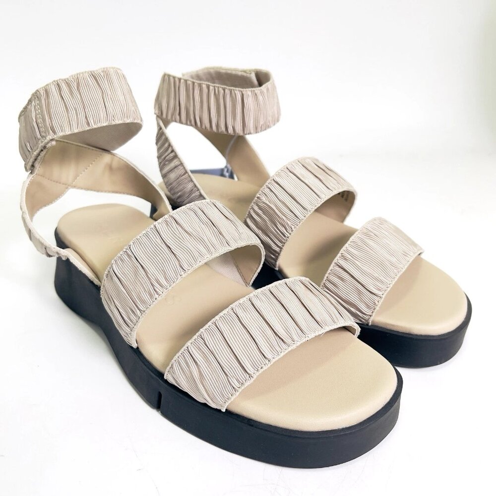Aerosoles Women's Fiona Flatform Sandal Stone Size 8 NEW Comfort Shoes